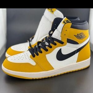 *NEW* Jordan 1 Retro High OG Yellow "Ochre" Size 10
